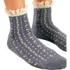 Free People Rosebud Waffle Knit Ankle Socks In Charcoal