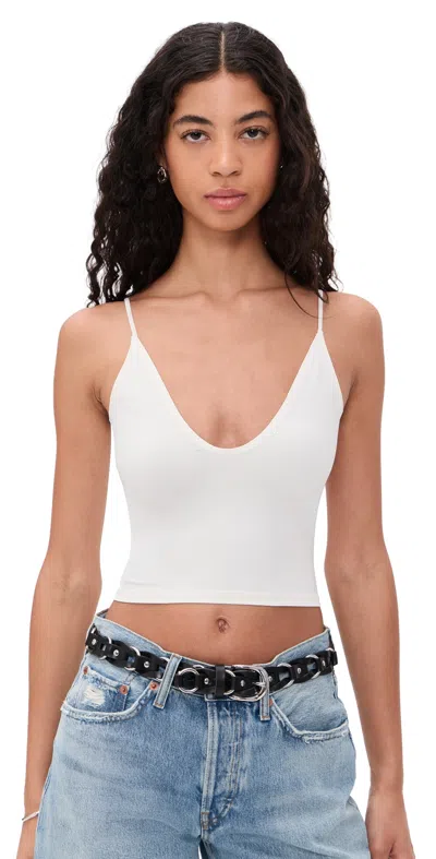 Free People Round Two Skinny Strap Tank In White