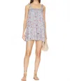 Free People Rule The World Romper In Blue Combo In Neutral