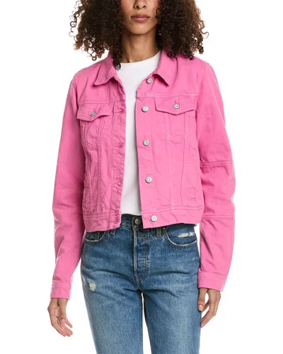Free People Rumors Denim Jacket In Pink