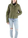 Free People Rumors Womens Short Casual Denim Jacket In Multi