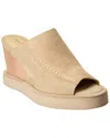 Free People Running In Suede Wedge Sandal In Beige