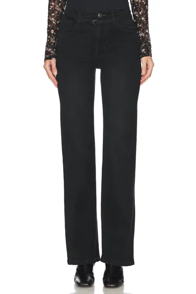 Free People Sabine Slim A-line Jeans In Black
