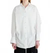 Free People Sabine Tailored Shirt In Parchment In White