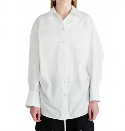 Free People Sabine Tailored Shirt In Parchment In White