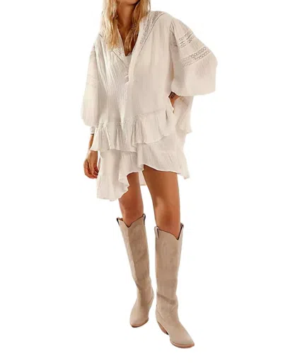 Free People Sachi Mini Dress In Ivory In Multi