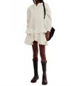Free People Sachi Long Sleeve Ruffle Minidress In Multi