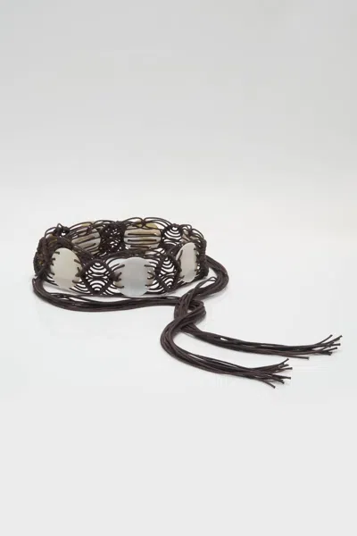 Free People Saltwater Fringe Belt In Brown