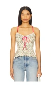 Free People Sammi Floral Camisole In Ivory