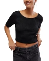 Free People San Lucas Pullover Top In Black