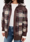 Free People Sana Quilted Bomber Jacket In Pomegranate Combo In Brown