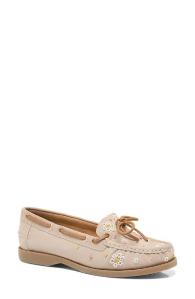 Free People Sandy Beaded Boat Shoe In Neutral