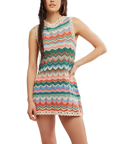 Free People Sandy Mae Crochet Mini Dress