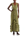 Free People Santa Maria Maxi Dress In Capulet Olive