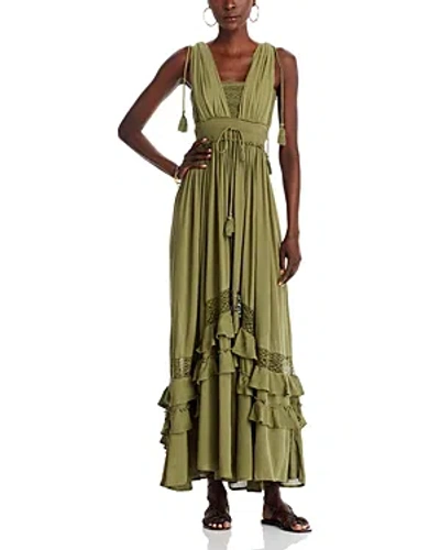 santa maria maxi dress green Cactus Sienna Pintuck Maxi Dress main image 1