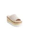 Free People Santorini Platform Slide Sandal In White
