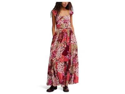Free People Sasha Floral Mesh Midi Dress In Multi