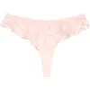 Free People Save The Date Low Rise Ruffle Thog In Pink