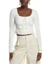 Free People Scarlet Smocked Top In White
