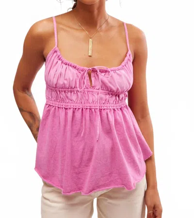 Free People Scarlett Tank In Island Flower In Pink