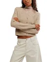 Free People School Girl Cropped Cardigan In White