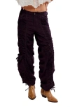 Free People Scorpio Ruched Pants In Black