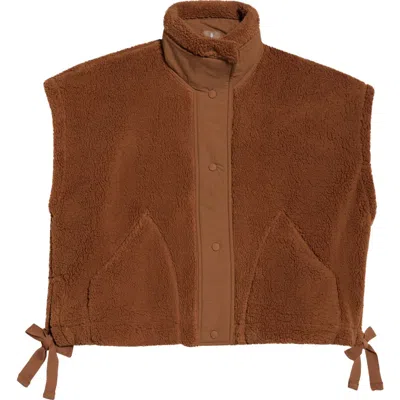 Free People Scout It Out Fleece Vest In Brown
