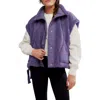 Free People Scout It Out Fleece Vest In Purple