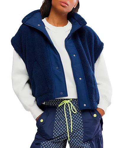 Free People Scout It Out Vest In Blue