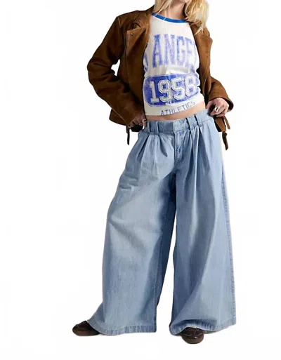 Free People Scout Wide Leg Pants In California Blue