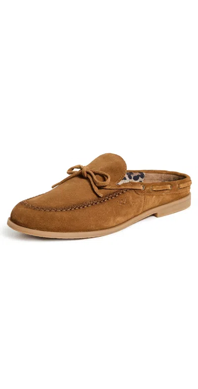 Free People Seas The Day Mules Tan Suede In Brown