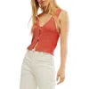 Free People Seascape Sweater Vest In Watermelon Quartz Combo