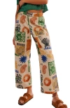 Free People Seaside Pants In Ivory Combo-summer S