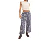 Free People Seaside Pull-on Pant In Indigo Combo-rodeo In Blue