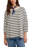 Free People Second Sense Striped T-shirt In White
