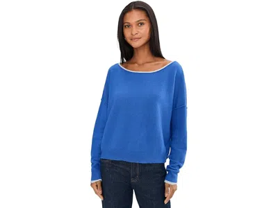 Free People See Me Softspun Pullover In Sapphire In Blue