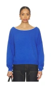 Free People See Me Pullover Sweater In Blue