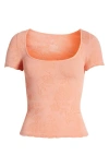 Free People Send Love Top In Burnt Coral