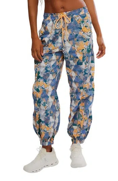 Free People Set Me Free Print Pants In Multi