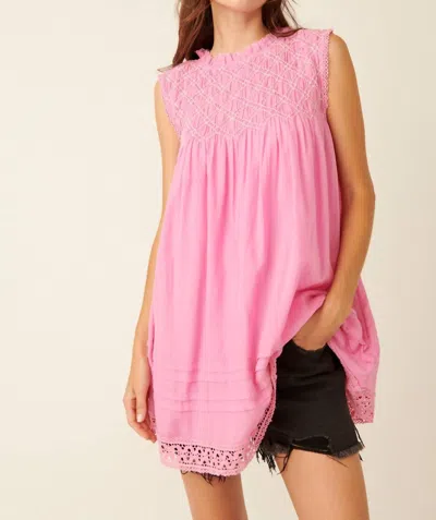 Free People Shea Solid Mini Dress In Sugar Magnolia In Multi