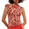 Free People Shea Floral Smocked One-shoulder Top In Multi