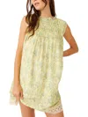 Free People Shea Floral Cotton Blend Babydoll Dress In Multi