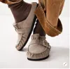 Free People Genuine Shearling Mule In Beige