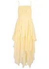 Free People Women's Sheer Bliss Draped Maxi Dress In Anise Flower | ModeSens