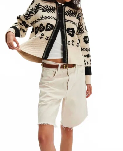 Free People Shelby Cardigan In Neutral Combo