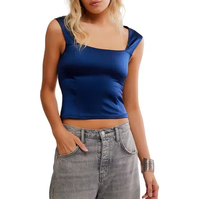 Free People Shine On Crop Open Back Top In Multi