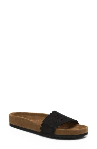 Free People Shore Slide Sandal In Black