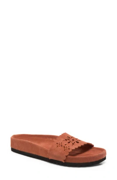 Free People Shore Slide Sandal In Brown
