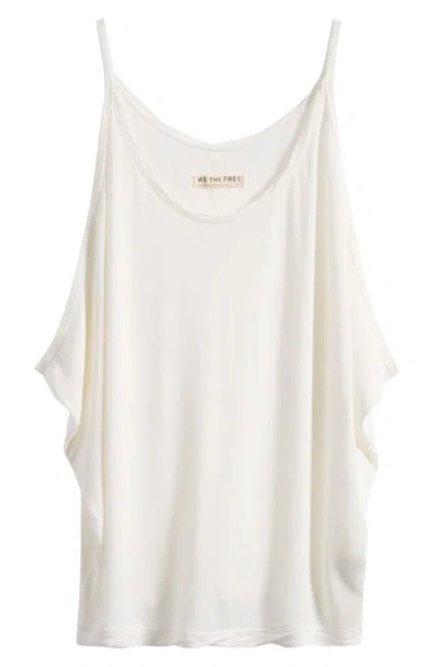 Free People Shoreside Drape Tank In White