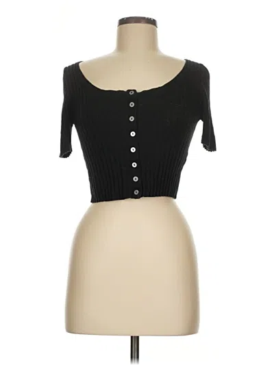 Pre-owned Free People Short Sleeve T-shirt In Black